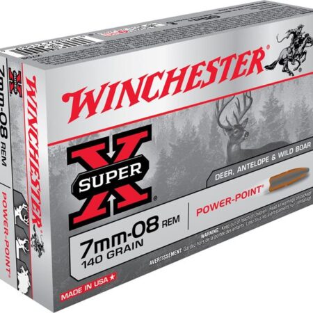 Winchester Super-X 7mm-08 Remington 140 Gr. Power-Point- Box of 20