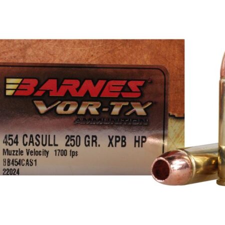 Barnes VOR-TX  .454 Casull 250 Gr. XPB Hollow Point Lead-Free- Box of 20