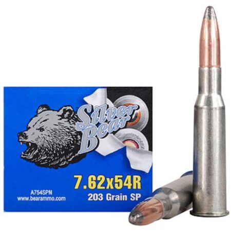 Silver Bear 7.62x54R 203 Gr. SP (Bi-Metal)- Box of 20