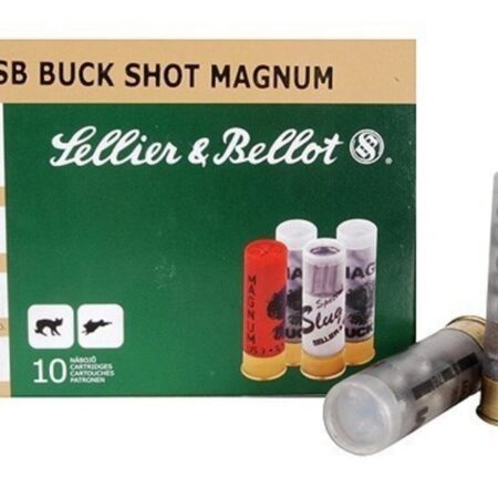 Sellier & Bellot 12 Gauge 3" 00 Buckshot 15 Pellets- Box of 10