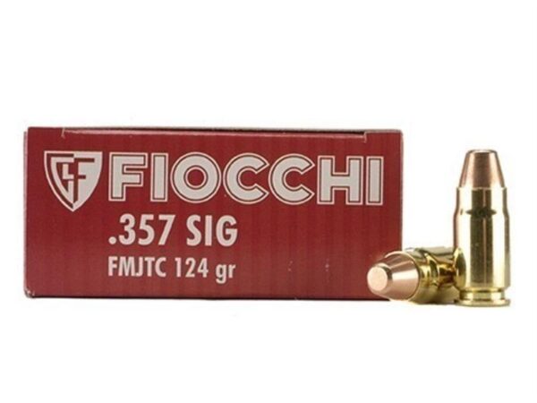 Fiocchi Shooting Dynamics .357 Sig 124 Gr. Full Metal Jacket Truncated Cone- Box of 50
