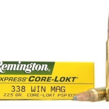 Remington .338 Winchester Magnum 225 Gr. Core-Lokt Pointed Soft Point- Box of 20