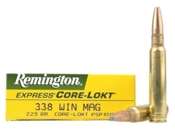 Remington .338 Winchester Magnum 225 Gr. Core-Lokt Pointed Soft Point- Box of 20