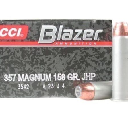 CCI Blazer .357 Magnum 158 Gr. Jacketed Hollow Point- Box of 50