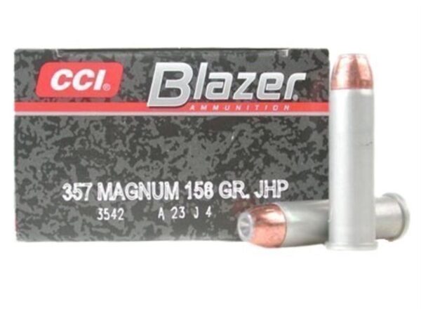 CCI Blazer .357 Magnum 158 Gr. Jacketed Hollow Point- Box of 50