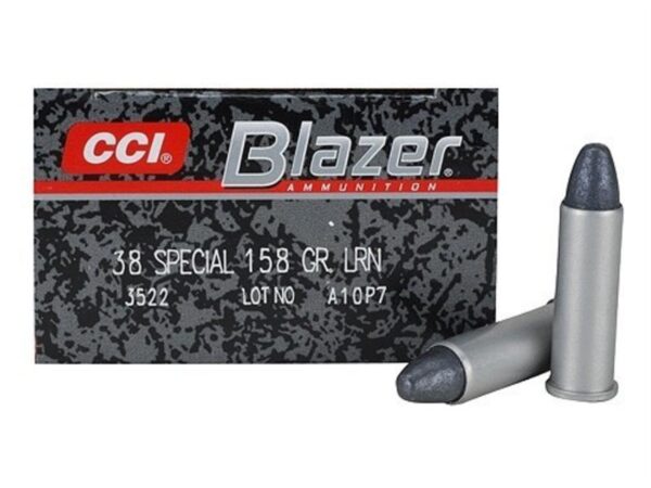 CCI Blazer .38 Special 158 Gr. Lead Round Nose- Box of 50