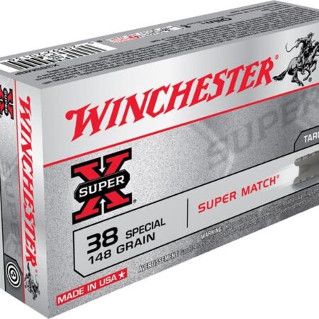 Winchester Super-X Super Match .38 Special 148 Gr. Lead Wadcutter- Box of 50