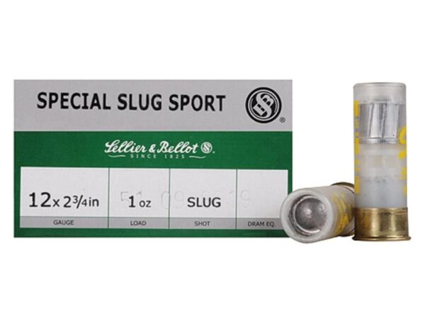 Sellier & Bellot 12 Ga 2-3/4" 1 oz Special Sport Slug- Box of 25