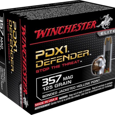 Winchester Supreme Elite Self Defense .357 Magnum 125 Gr. PDX1 Jacketed Hollow Point- Box of 20