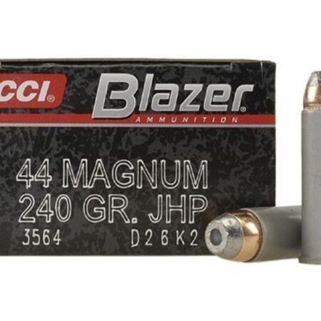 CCI Blazer .44 Magnum 240 Gr. Jacketed Hollow Point- Aluminum Case- Box of 50