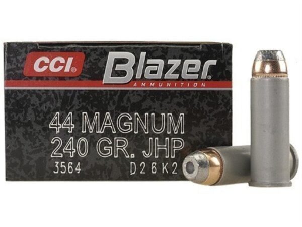 CCI Blazer .44 Magnum 240 Gr. Jacketed Hollow Point- Aluminum Case- Box of 50