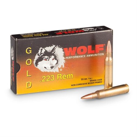 Wolf Gold .223 Remington 55 Gr. Full Metal Jacket- Case of 1000