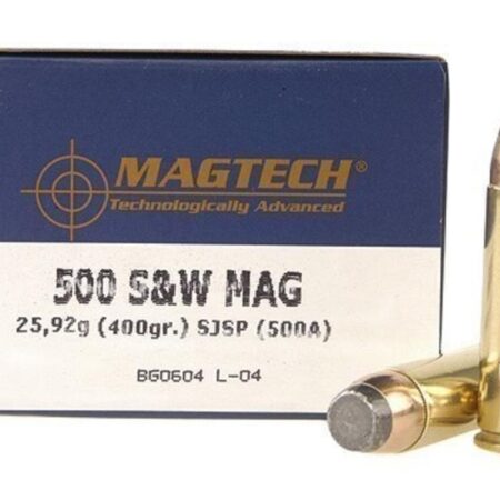 Magtech Sport .500 S&W Magnum 400 Gr. Semi-Jacketed Soft Point- Box of 20