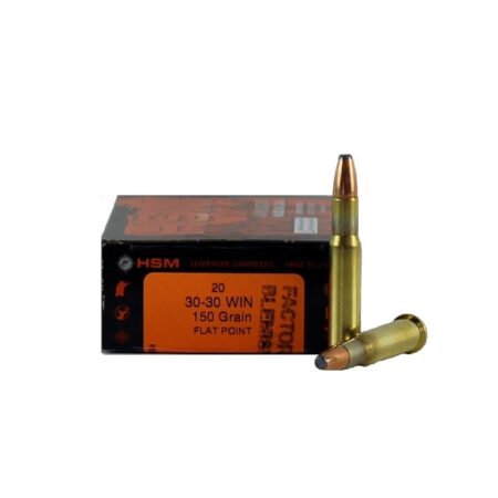 HSM Factory Blemish .30-30 Winchester 150 Gr. Flat Point- Box of 20