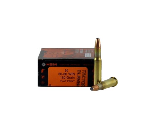 HSM Factory Blemish .30-30 Winchester 150 Gr. Flat Point- Box of 20