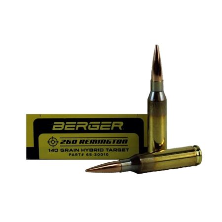 Berger Match Grade .260 Remington 140 Gr. Berger Hybrid Target- Box of 20