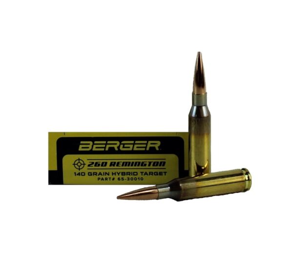 Berger Match Grade .260 Remington 140 Gr. Berger Hybrid Target- Box of 20