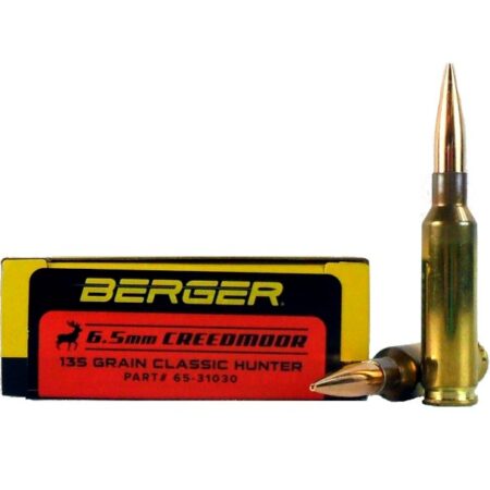 Berger Match Grade 6.5 Creedmoor 135 Gr. Classic Hunter- Box of 20