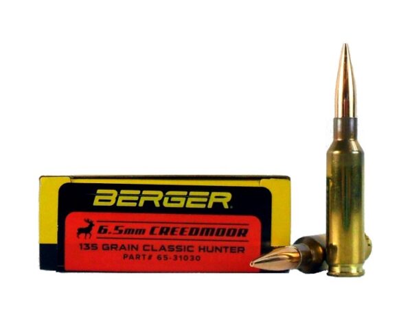 Berger Match Grade 6.5 Creedmoor 135 Gr. Classic Hunter- Box of 20