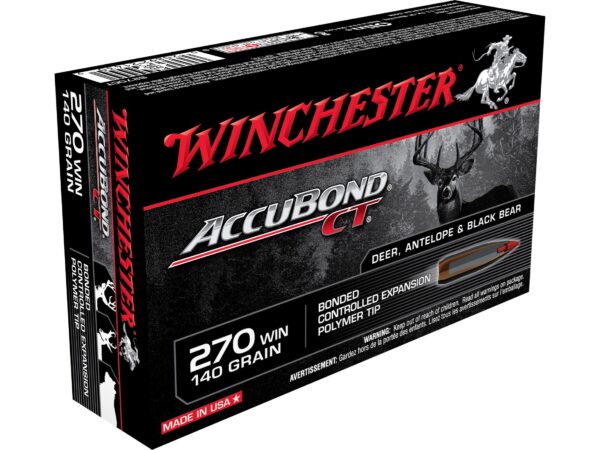Winchester Supreme .270 Winchester 140 Gr. Nosler AccuBond- Box of 20