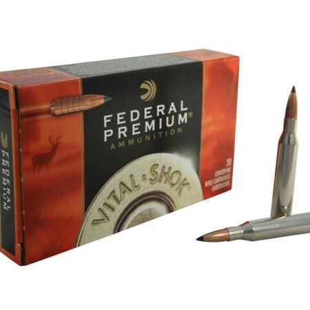 Federal Premium Vital-Shok .25-06 Remington 100 Gr. Trophy Copper Tipped Boat Tail Lead-Free- Box of 20