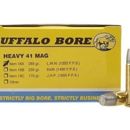 Buffalo Bore .41 Remington Magnum 265 Gr. Lead Wide Long Nose- Box of 20