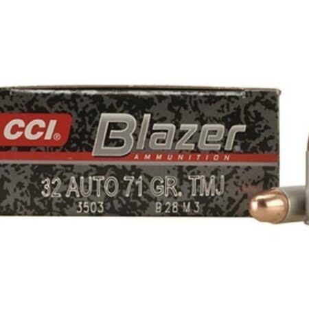 CCI Blazer .32 ACP 71 Gr. Total Metal Jacket- Aluminum Case- Box of 50
