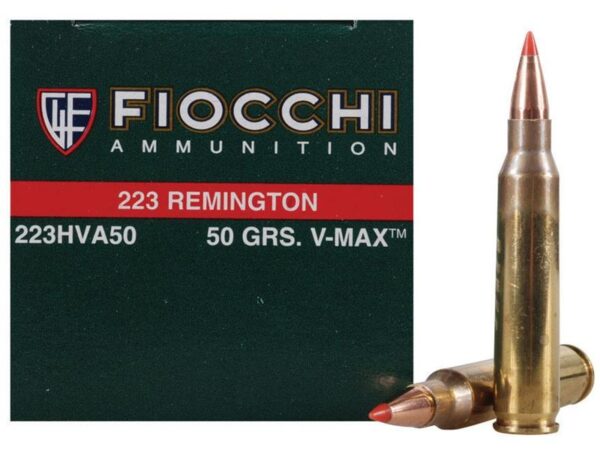 Fiocchi Extrema .223 Remington 50 Gr. Hornady V-Max- Box of 50