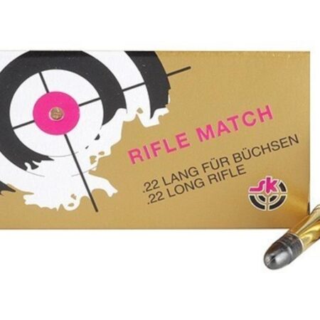 SK Rifle Match .22 Long Rifle 40 Gr. Lead Round Nose- Box of 50