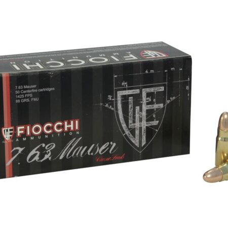 Fiocchi .30 Mauser (7.63mm) 88 Gr. Full Metal Jacket- Box of 50