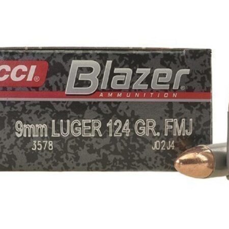 CCI Blazer 9mm Luger 124 Gr. Full Metal Jacket- Box of 50