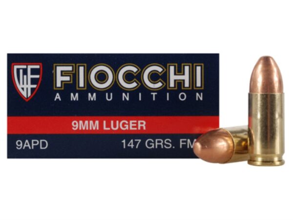Fiocchi Shooting Dynamics 9mm Luger 147 Gr. Full Metal Jacket- Box of 50