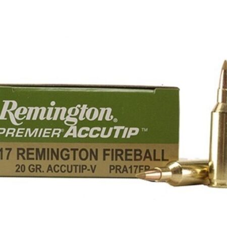 Remington Premier Varmint .17 Remington Fireball 20 Gr. AccuTip Boat Tail- Box of 20