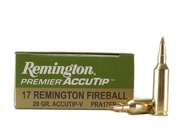 Remington Premier Varmint .17 Remington Fireball 20 Gr. AccuTip Boat Tail- Box of 20