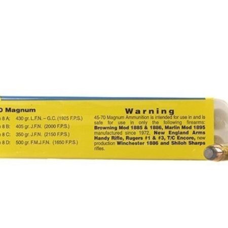 Buffalo Bore .45-70 Government 405 Gr. Jacketed Flat Nose- Box of 20