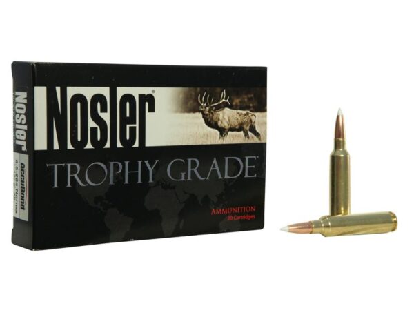 Nosler Trophy Grade 6.5mm-284 Norma 130 Gr. AccuBond Spitzer- Box of 20