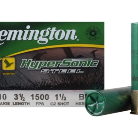 Remington HyperSonic 10 Gauge 3-1/2" 1-1/2 oz BB Non-Toxic Steel Shot- Box of 25