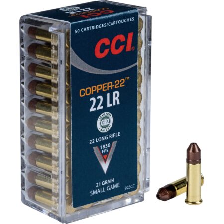 CCI Copper-22 .22 Long Rifle 21 Gr. Copper Hollow Point- Lead-Free- Box of 50