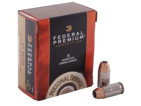 Federal .45 ACP 230 Gr. Hydra-Shok Jacketed Hollow Point- Box of 20