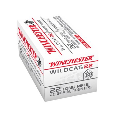 Winchester Wildcat .22 Long Rifle 40 Gr. Lead Round Nose- Box of 500