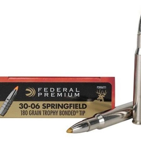 Federal Premium 30-06 Springfield 180 Gr. Trophy Bonded Tip- Box of 20