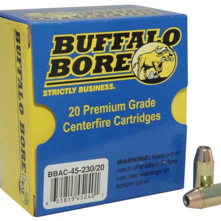 Buffalo Bore .45 ACP +P 230 Gr. Jacketed Hollow Point- Box of 20