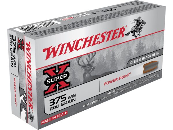 Winchester Super-X .375 Winchester 200 Gr. Power-Point- Box of 20