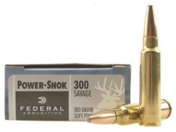Federal Power-Shok .300 Savage 180 Gr. Soft Point- Box of 20