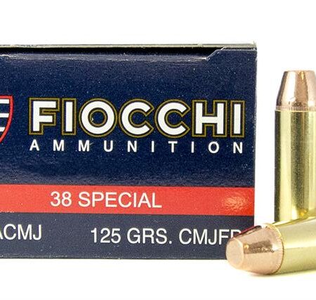Fiocchi Shooting Dynamics .38 Special 125 Gr. Complete Metal Jacket Flat Point- Box of 50
