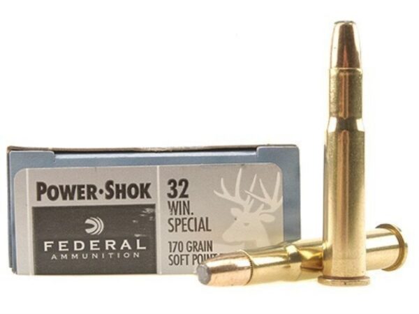 Federal Power-Shok .32 Winchester Special 170 Gr. Soft Point Flat Nose- Box of 20