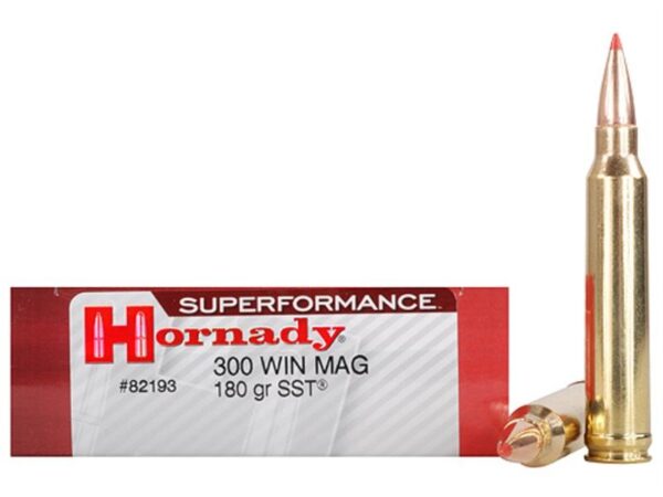 Hornady SUPERFORMANCE .300 Winchester Magnum 180 Gr. SST- Box of 20