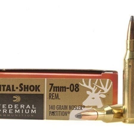 Federal Premium Vital-Shok 7mm-08 Remington 140 Gr. Nosler Partition- Box of 20