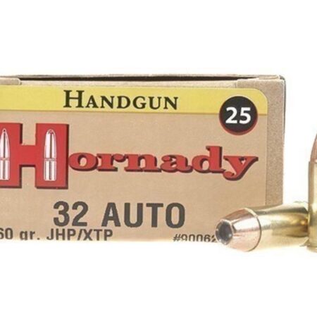 Hornady Custom .32 ACP 60 Gr. XTP Jacketed Hollow Point- Box of 25