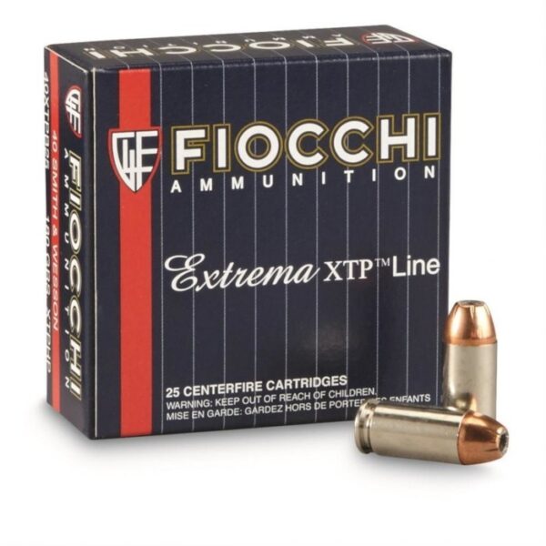 Fiocchi Extrema .40 S&W 180 Gr. Hornady XTP Jacketed Hollow Point- Box of 25